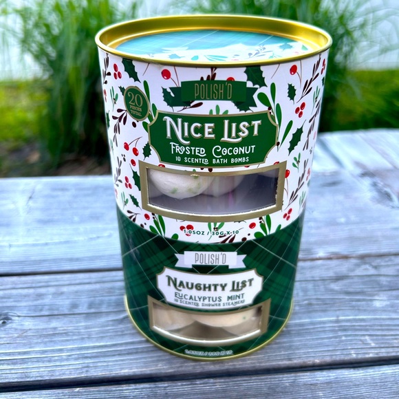 Polish’D Other - Coconut bath bombs & Eucalyptus Mint shower steamers - 20 count